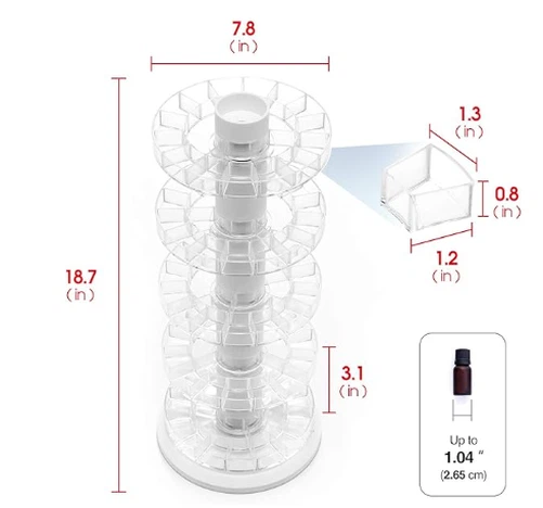 Cannabis Oil Storage Rack Rotating Tower Organizer Acrylic Clear Display Holder Cannabis Oil Storage Rack Rotating Tower Organizer Acrylic Clear Display Holder